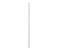 5 Star Office Binding Combs Plastic 21 Ring 95 Sheets A4 12mm White [Pack 100] + Free finchley Refill Pen (1)