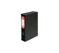 5 Star Office Box File Lock Spring with Ring Pull 75mm Spine Foolscap Black - Pack 5