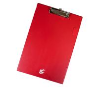 5 Star Standard Clipboard - PVC Cover - Foolscap - Red