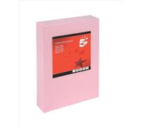 5 Star Office Coloured Card Multifunctional 160gsm A4 Light Pink [250 Sheets] Free finchley Refill Pen