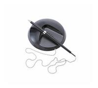 5 Star Office Desk Ball Pen Chained to Base 1.0mm Tip 0.5mm Line Black