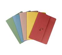 5 Star Office Document Wallet Half Flap 285gsm Recycled Capacity 32mm A4 Assorted [Pack 50] + Free finchley Refill Pen (1)