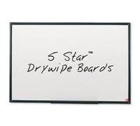 5 Star Drywipe Non-Magnetic Board with Fixing Kit and Detachable Pen Tray 1200x900mm 296980