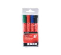 5 Star Office Drywipe Marker Chisel Tip Assorted Pack 4