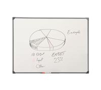 5 Star Office Drywipe Non-Magnetic Board with Fixing Kit and Detachable Pen Tray 600x450mm