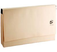 5 Star Office Economy Expanding File with Flap 19 Pockets A-Z Foolscap Cream