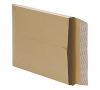 5 Star Office Envelopes Peel and Seal Gusset 25mm 115gsm Manilla 350x248mm [Pack 125]