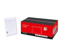 5 Star Office Envelopes Pocket Peel and Seal 100gsm White [Pack 500]