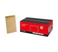 5 Star Office Envelopes Pocket Self Seal 115gsm C5 229x162mm Manilla (Pack of 500)