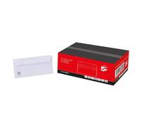 5 Star Office Envelopes Wallet Peel and Seal 100gsm DL 220x110mm Pack of 500