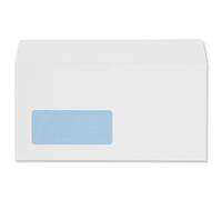 5 Star Office Envelopes Wallet Peel and Seal Window 100gsm DL 220x110mm White (Pack of 500)