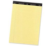 5 Star Office Executive Pad Headbound 65gsm Ruled Perforated 100pp A4 Yellow (Pack of 10)