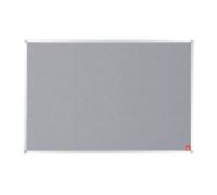 5 Star Office Felt Noticeboard with Fixings and Aluminium Trim 1200x900mm Grey
