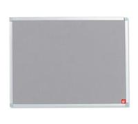 5 Star Noticeboard with Fixings and Aluminium Trim W900xH600mm Grey