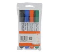 5 Star Office Flipchart Marker Bullet Tip Water-based 2mm Line Wallet Assorted Colours (Pack of 4)