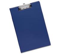 5 Star Office Fold-over Clipboard with Front Pocket Foolscap Blue