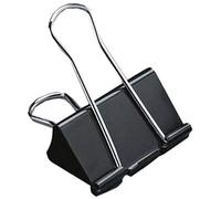 5 Star Office Foldback Clips 19mm Black [Pack 12]
