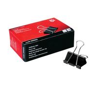 5 Star Office Foldback Clips 41mm Black (Pack of 12)