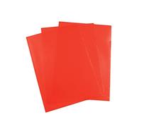 5 Star Office Folder Cut Flush Polypropylene Copy-safe Translucent 120 Micron A4 Red [Pack 25]
