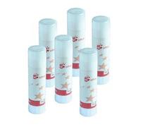 5 Star Solid Adhesive Glue Stick Washable Non-toxic Medium 20g (Pack of 6) 108232