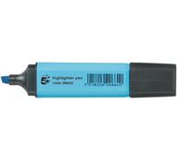 5 Star Office Highlighter Chisel Tip 1-5mm Line Blue [Pack 12]