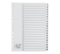 5 Star Premier A4 1-20 Index Card Clear Mylar 464424