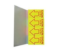 5 Star Office Sign Here Index Flags Tab Red Arrow 46x25mm (Pack of 5)