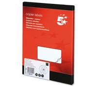 5 Star Office Multipurpose Labels Laser Copier Inkjet 70x37mm White (Pack of 2400)