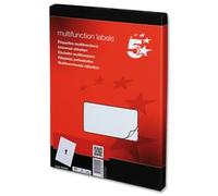 5 Star Office Multipurpose Labels Laser Copier Inkjet 297x210mm White (Pack of 100)