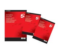5 Star Office Laminating Pouches 150 Micron for A4 Gloss [Pack 100] + Free finchley Refill Pen (3)