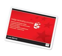 5 Star Office Laminating Pouches 250 [67x97mm] Gloss [Pack 100]