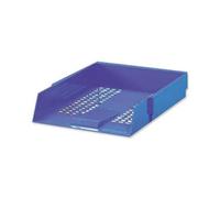 5 Star Office Letter Tray High-Impact Polystyrene Foolscap Blue