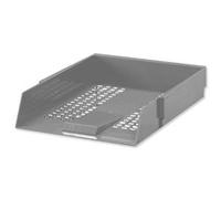 5 Star Office Letter Tray High-impact Polystyrene Foolscap Grey
