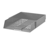 5 Star Office Letter Tray High-impact Polystyrene Foolscap Grey