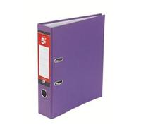5 Star office Lever Arch File A4 Purple (Pack of 10)