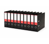 5 Star Lever Arch File Office – Polypropylene, 70mm Capacity, A4, Black (Pack of 10)