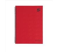 5 Star Office Manuscript Book Wirebound Ruled 160 pages A4 (Pack 5), Red