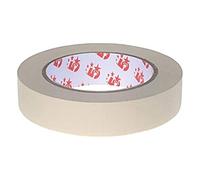 5 Star Office Masking Tape Crepe Paper 25mm x 50m [Pack 6], White