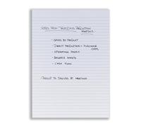 5 Star Office Memo Pad Headbound Feint Ruled 80 Sheets A4 White [Pack 10]