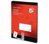5 Star Office Multipurpose Labels Laser 99.1x67.7mm White 800 Labels