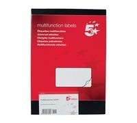 5 Star Multipurpose Labels 940437 - 99 x 93 mm for Laser, Copier & Inkjet - White (Pack of 100)