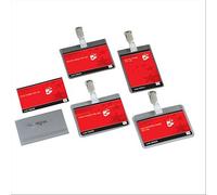 5 Star Office Name Badges Landscape with Pin 54x90mm [Pack 50]