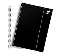 5 Star Office Notebook Wirebound 80gsm Ruled 160pp A4 Black (Pack of 6)