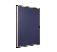5 Star Office Noticeboard Glazed Lockable Aluminium Trim - 937637