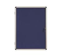 5 Star Office Noticeboard Glazed Lockable Aluminium Trim - 937645
