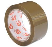 5 Star Office Packaging Tape Low Noise 50mm x 66m Buff Pack 6