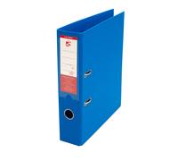 5 Star Office Lever Arch File A4 70mm Capacity Polypropylene Blue (Pack of 10)