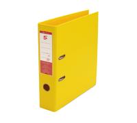 5 Star Office Premium Polypropylene Lever Arch File A4 Yellow (Pack of 10)