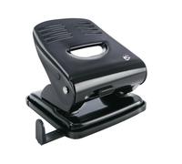 5 Star Office Punch 2-Hole Metal with Plastic Base Capacity 30x 80gsm Black