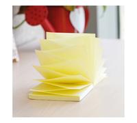 5 Star Re-move Sticky Notes Repositionable Concertina Pad 76x76mm Yellow (Pack of 12) 913004